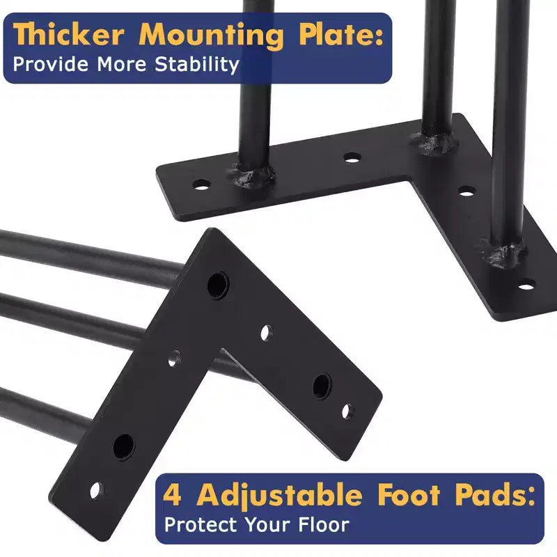 Metal Table Legs,Table Legs Replacement Heavy Duty Square Tube Desk Legs Furniture Legs, Heavy Duty Sturdy Leg,Dining Table Set of 4