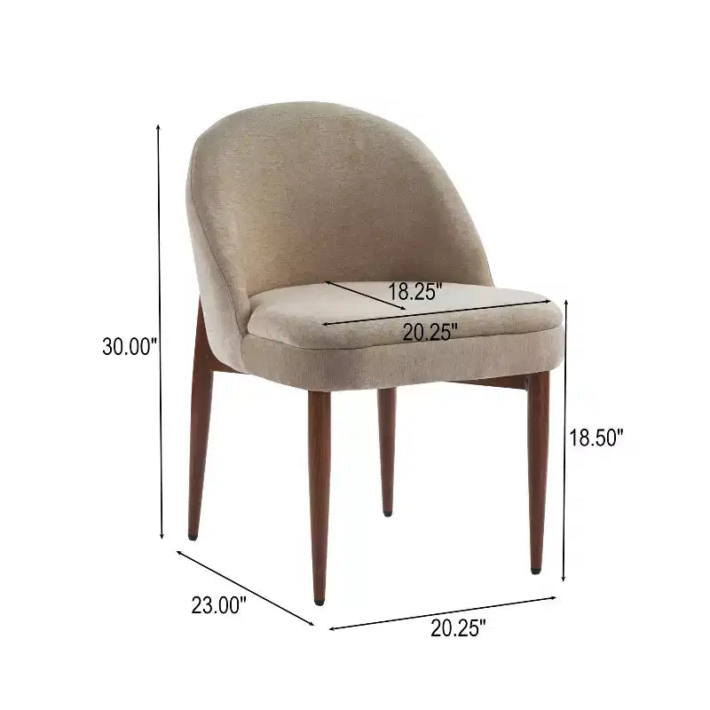 Christopher Knight Home Carew Modern Chenille Upholstered Iron Dining Chairs (Set of 2)