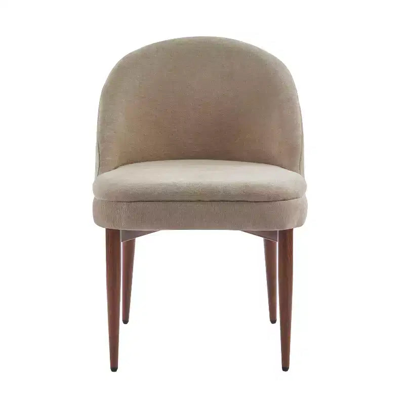Christopher Knight Home Carew Modern Chenille Upholstered Iron Dining Chairs (Set of 2)