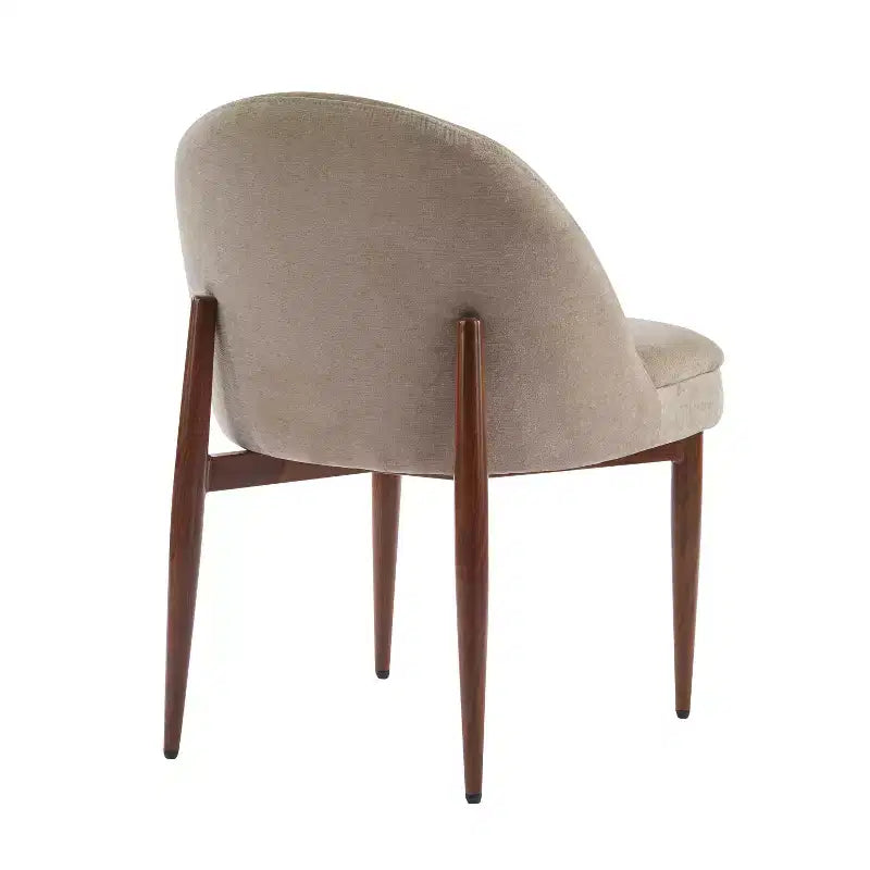 Christopher Knight Home Carew Modern Chenille Upholstered Iron Dining Chairs (Set of 2)