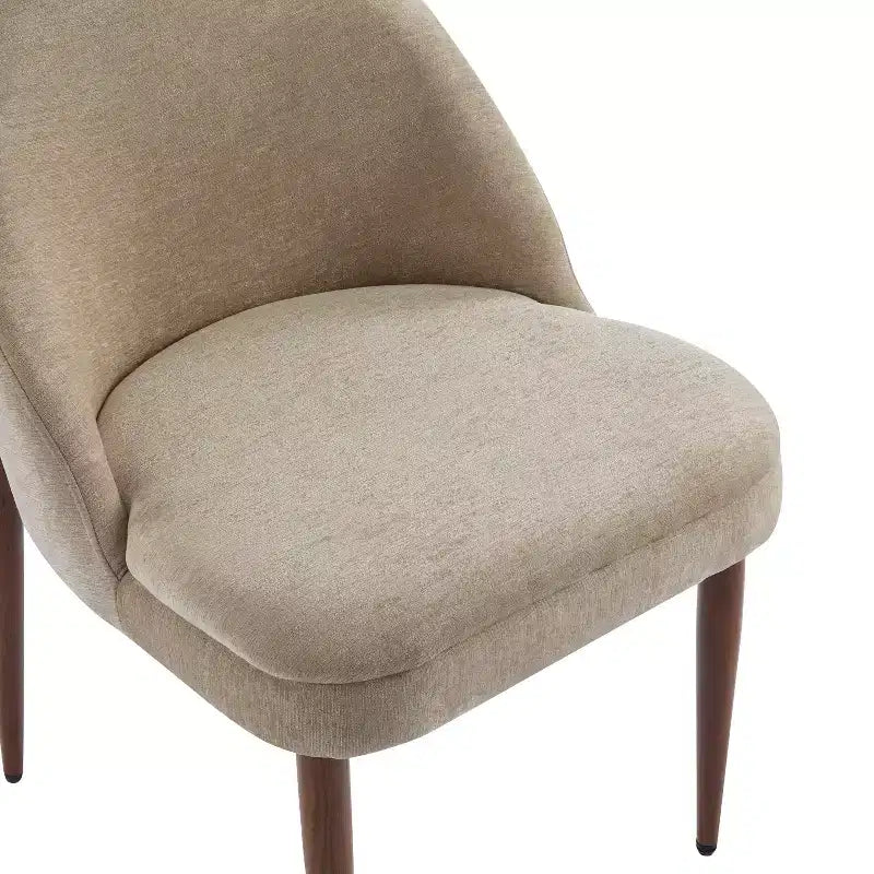 Christopher Knight Home Carew Modern Chenille Upholstered Iron Dining Chairs (Set of 2)