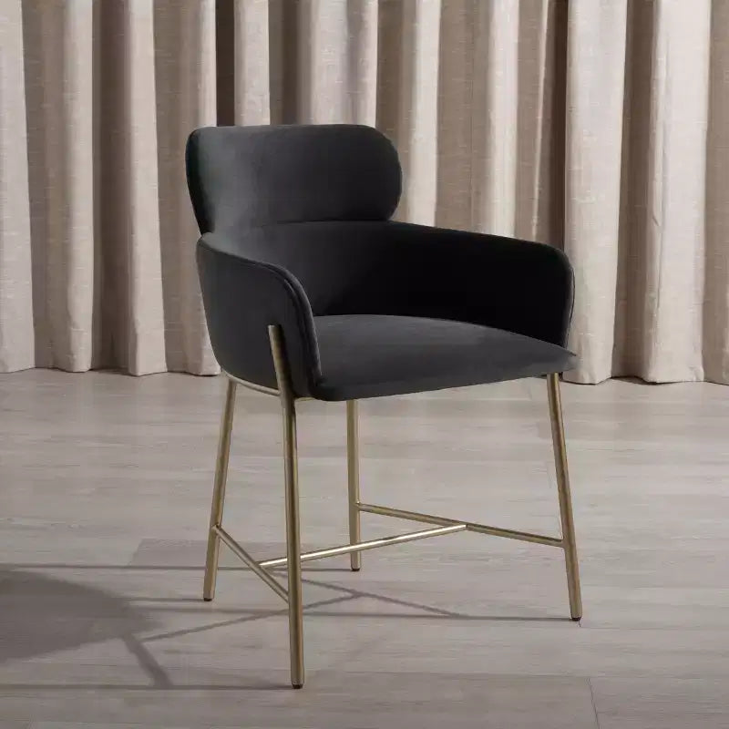 Charlize Velvet Dining Chair - SFV4757 - Safavieh Couture
