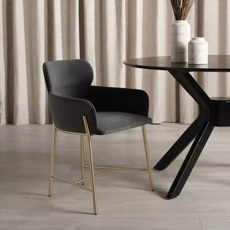 Charlize Velvet Dining Chair - SFV4757 - Safavieh Couture