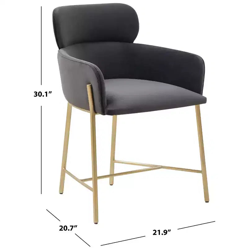 Charlize Velvet Dining Chair - SFV4757 - Safavieh Couture