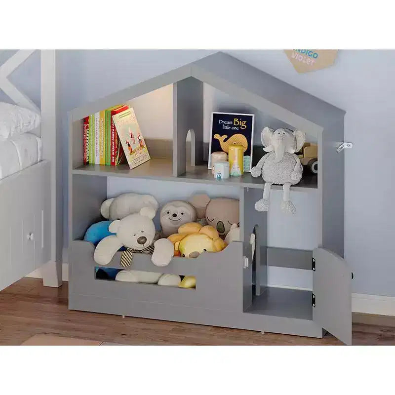 Whizmax 2-Tier Kids Bookshelf - Wooden Toy Storage Organizer with Motion Sensor Light, Book Rack for Bedroom, Classroom & Playroom