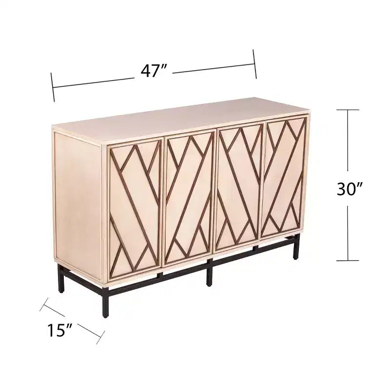 Bremling Art Deco Buffet - White - SEI
