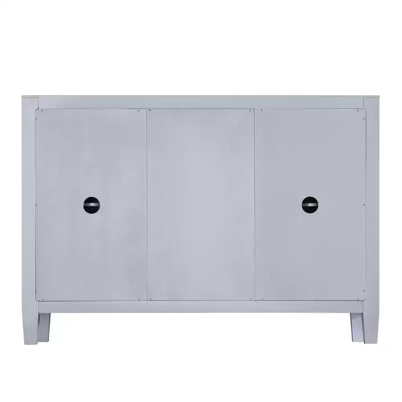 Mirage 3-Drawer Mirrored Cabinet - Silver - SEI