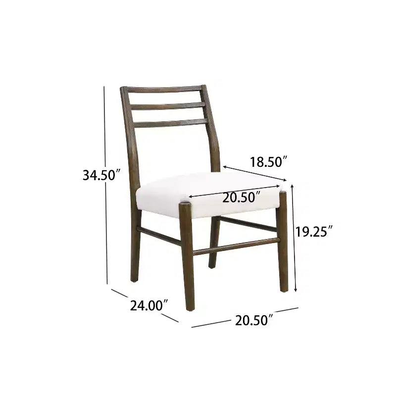 Christopher Knight Home Fescue Farmhouse Upholstered Rubberwood Dining Chairs (Set of 2)