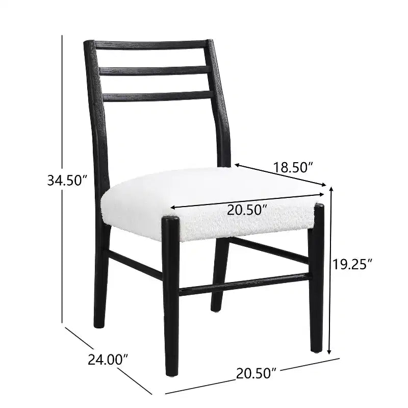 Christopher Knight Home Fescue Farmhouse Upholstered Rubberwood Dining Chairs (Set of 2)