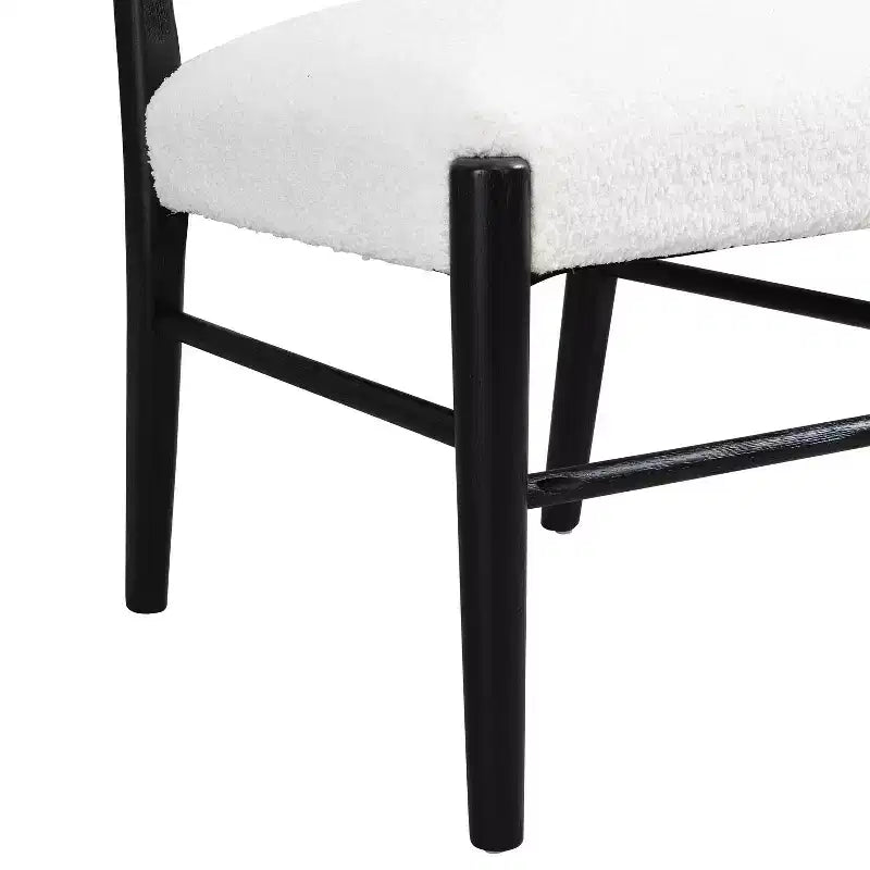 Christopher Knight Home Fescue Farmhouse Upholstered Rubberwood Dining Chairs (Set of 2)