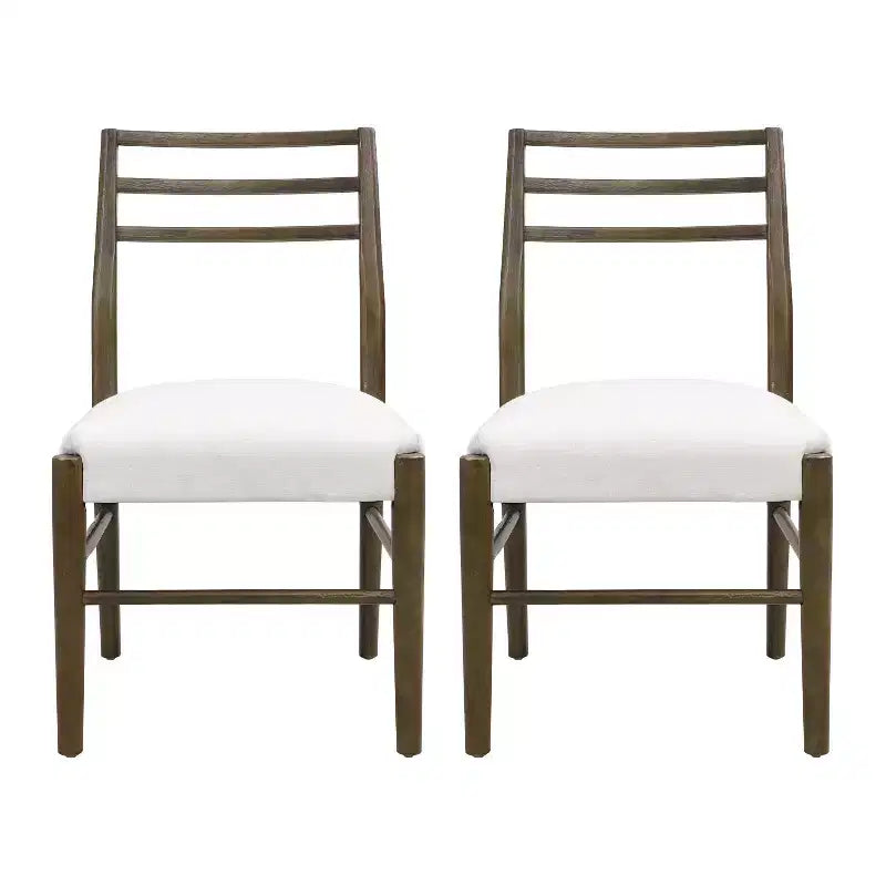 Christopher Knight Home Fescue Farmhouse Upholstered Rubberwood Dining Chairs (Set of 2)