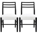Christopher Knight Home Fescue Farmhouse Upholstered Rubberwood Dining Chairs (Set of 2)