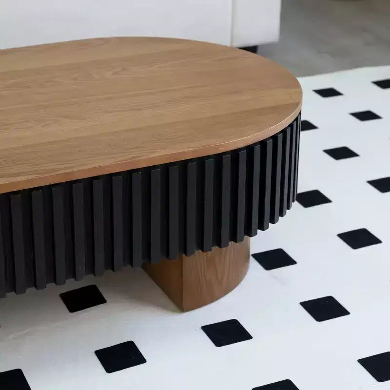 GDFStudio Elvire French Country Rubberwood Coffee Table with Hidden Storage and Removable Tabletop