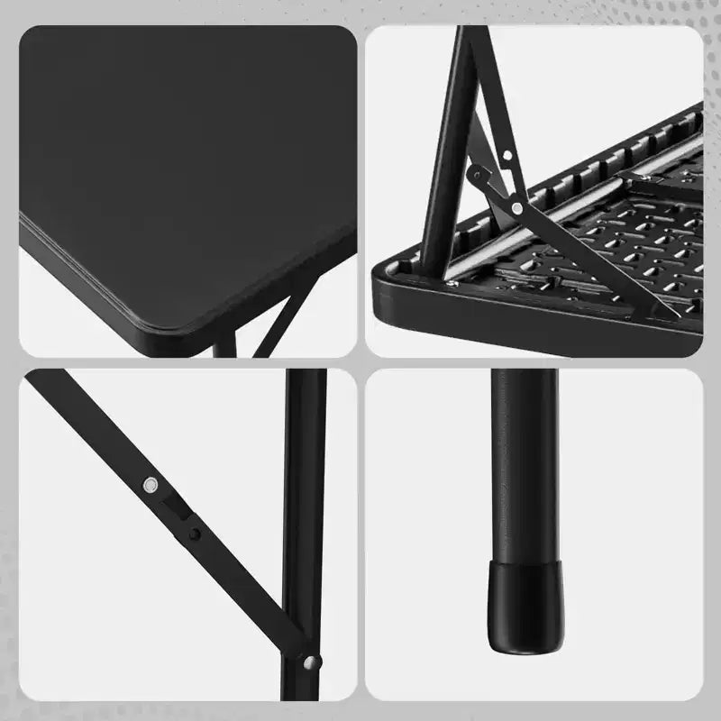 Karl Home 34 inch Black Plastic Patio Table