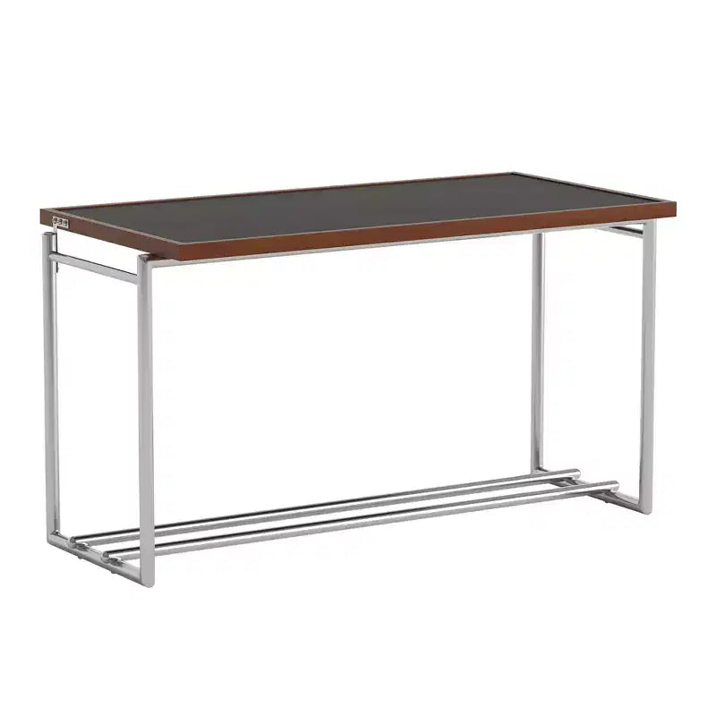 Luck Live 50 Convertible Coffee Table To Desk, Stainless Steel Frame, Dual-tone Top For Living Room