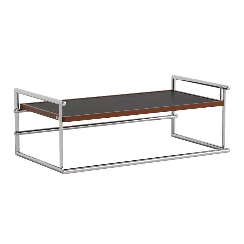 Luck Live 50 Convertible Coffee Table To Desk, Stainless Steel Frame, Dual-tone Top For Living Room