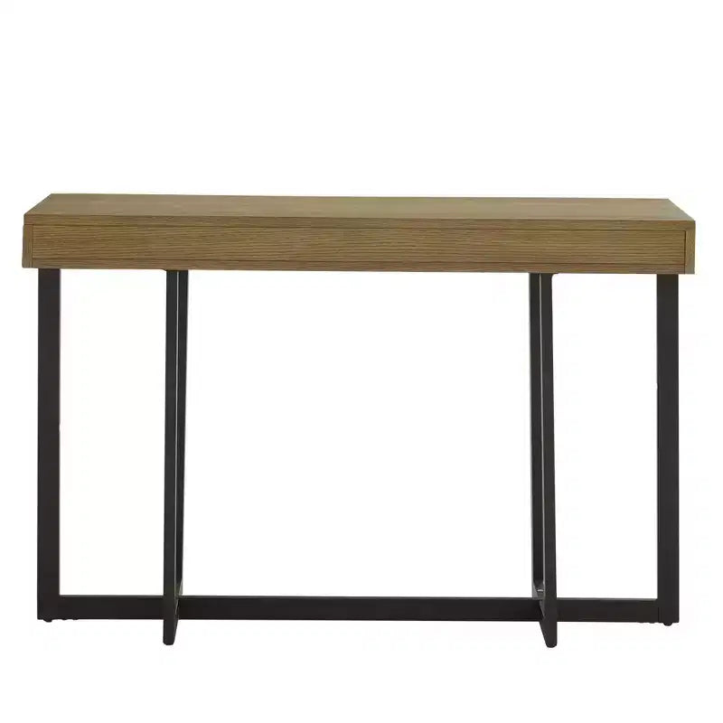 Nadian Wood Finish Console Table with Two Drawers - iNSPIRE Q