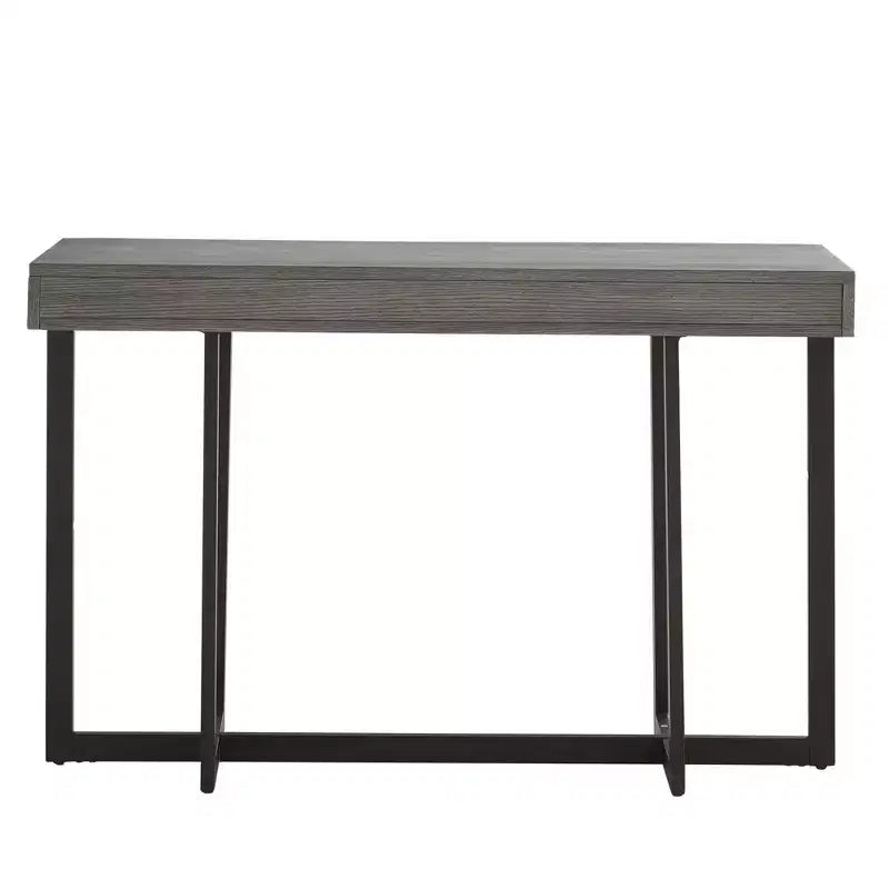 Nadian Wood Finish Console Table with Two Drawers - iNSPIRE Q