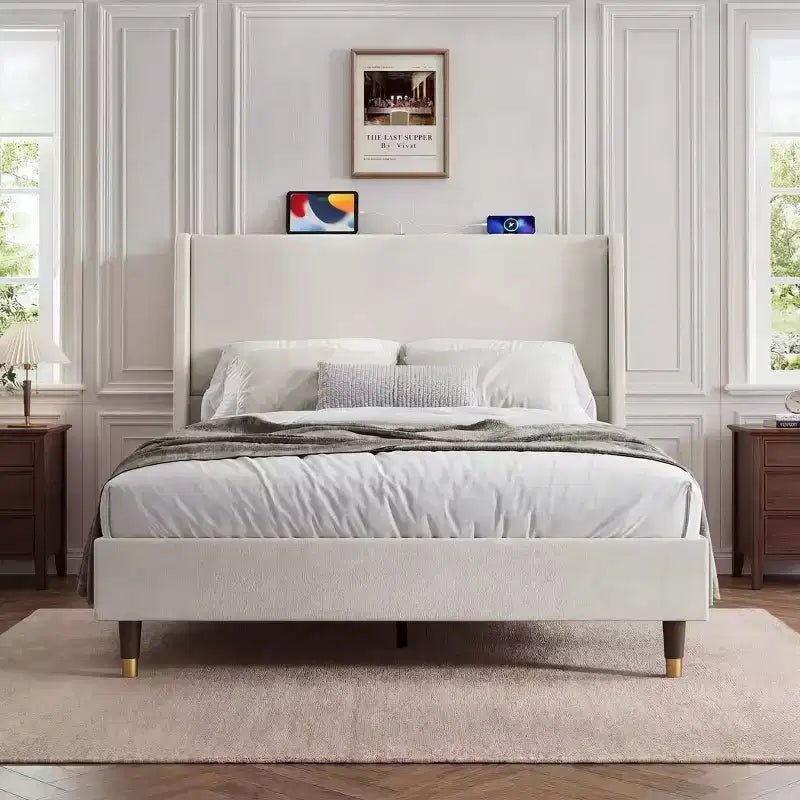 Ora Maison Modern Upholstered Storage Bed