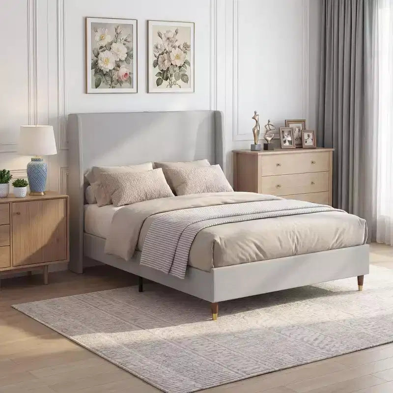 Ora Maison Modern Upholstered Storage Bed