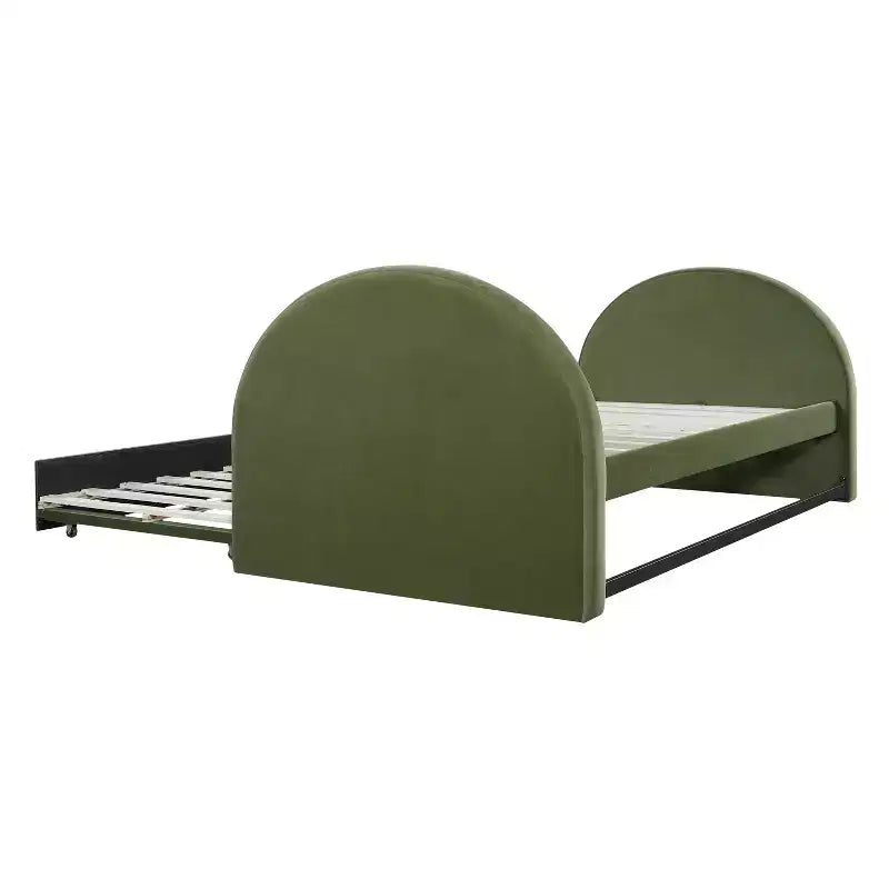 Christopher Knight Home Aurora Velvet Upholstered Daybed with Pull-Out Trundle