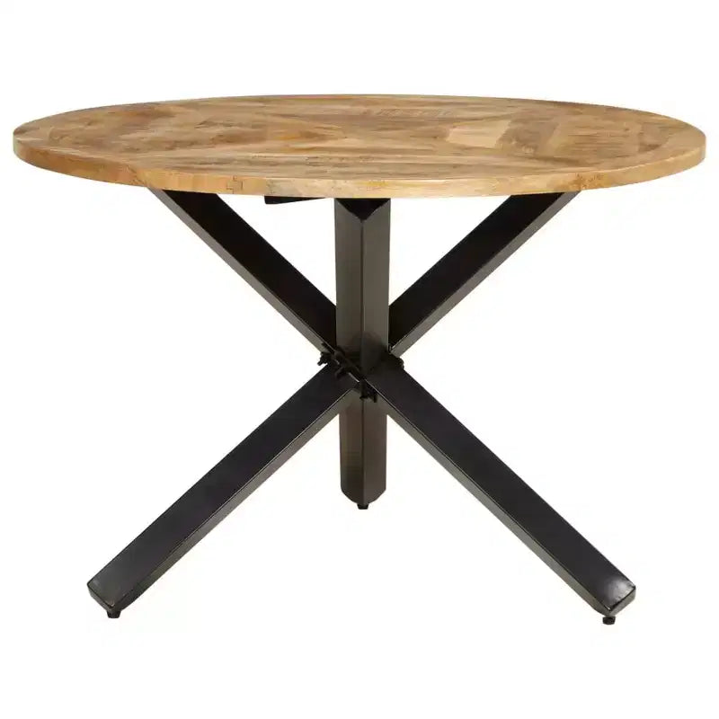Sturdy Round Dining Table in Solid Mango Wood