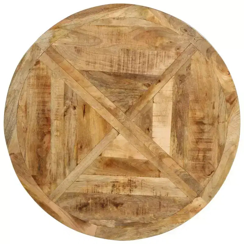 Sturdy Round Dining Table in Solid Mango Wood