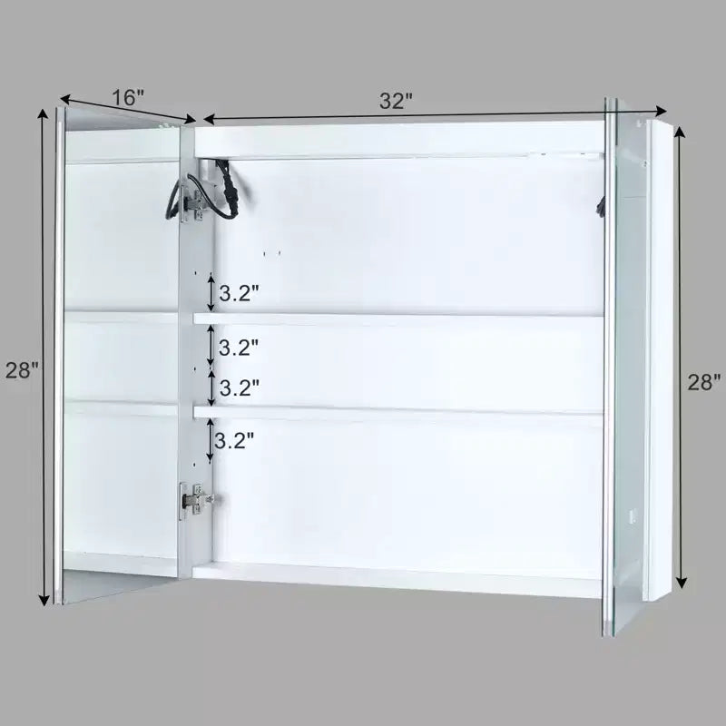 Karl Home Bathroom Wall Cabinet with Mirror