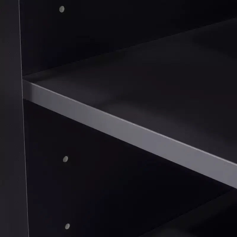 128W Entertainment Center for TVs up to 80, Modern TV Stand Media Console Wall Unit with Glass Display Shelves - ModernLuxe