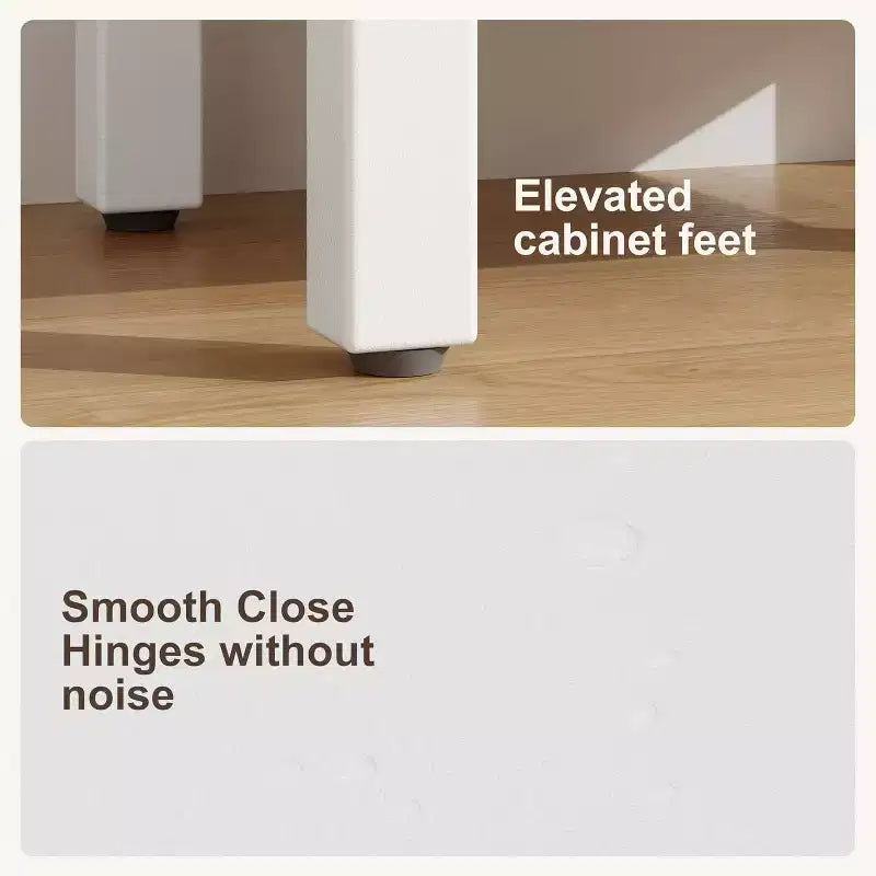 16 Inch Freestanding Bathroom Vanity with Sink, Single Door Storage Cabinet Soft Close for Small Bathroom Powder Room