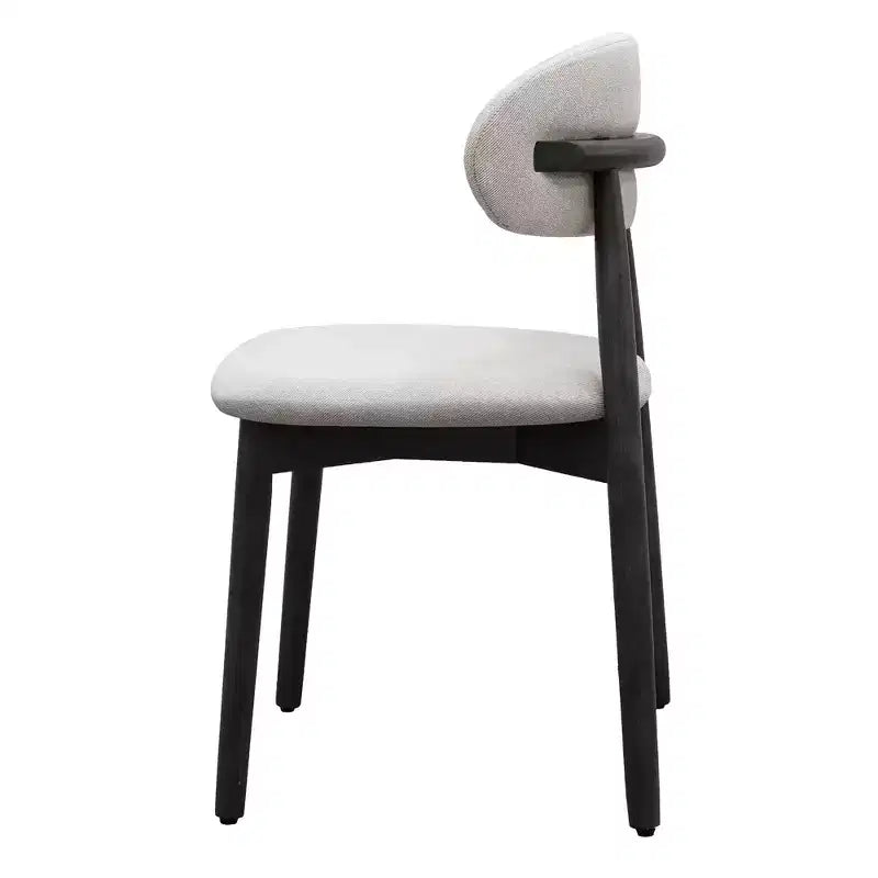 GDFStudio Alysa Fabric Upholstered Rubber Wood Dining Chair