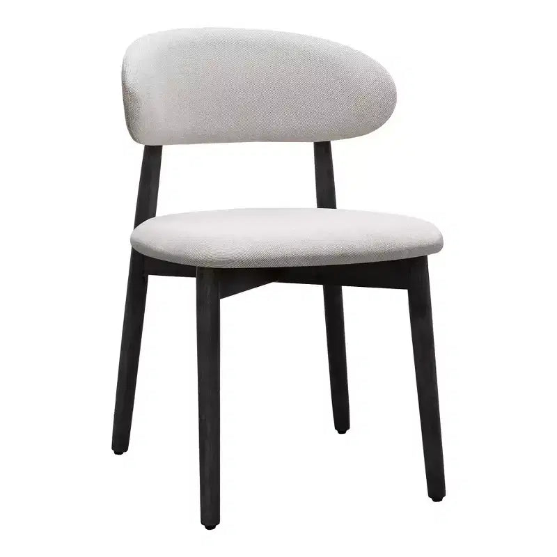 GDFStudio Alysa Fabric Upholstered Rubber Wood Dining Chair