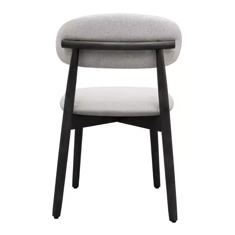 GDFStudio Alysa Fabric Upholstered Rubber Wood Dining Chair