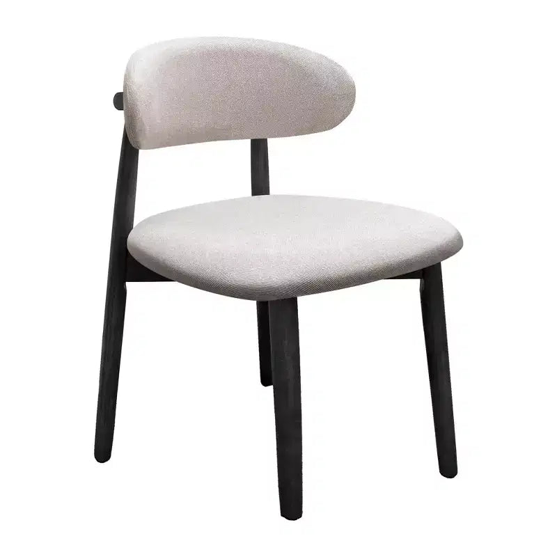 GDFStudio Alysa Fabric Upholstered Rubber Wood Dining Chair