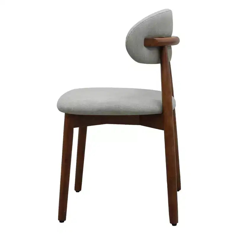 GDFStudio Alysa Fabric Upholstered Rubber Wood Dining Chair