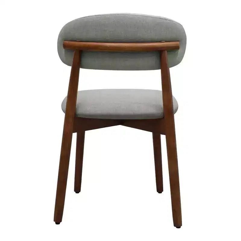 GDFStudio Alysa Fabric Upholstered Rubber Wood Dining Chair