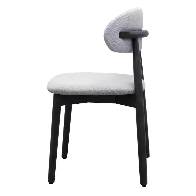 GDFStudio Alysa Fabric Upholstered Rubber Wood Dining Chair