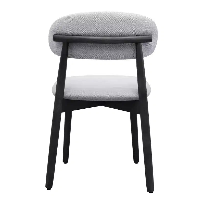 GDFStudio Alysa Fabric Upholstered Rubber Wood Dining Chair