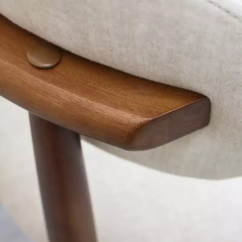 GDFStudio Alysa Fabric Upholstered Rubber Wood Dining Chair