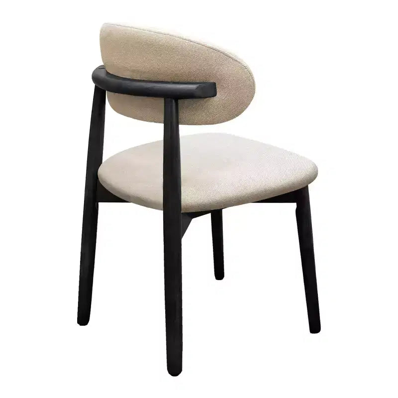 GDFStudio Alysa Fabric Upholstered Rubber Wood Dining Chair