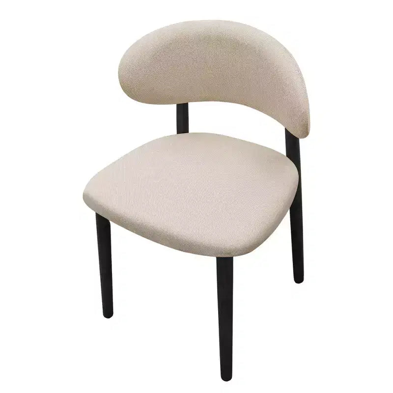 GDFStudio Alysa Fabric Upholstered Rubber Wood Dining Chair