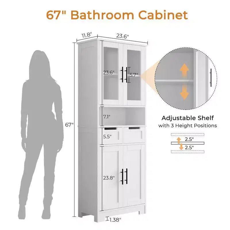 Freestanding Linen Cabinet