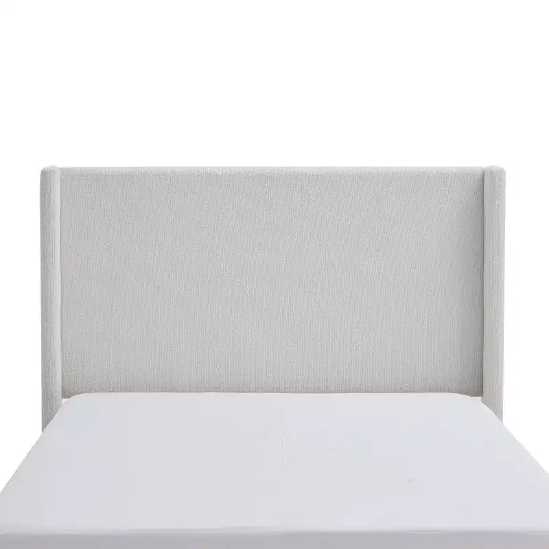 GDFStudio Elegant Upholstered Wingback Bed, Box Spring Request