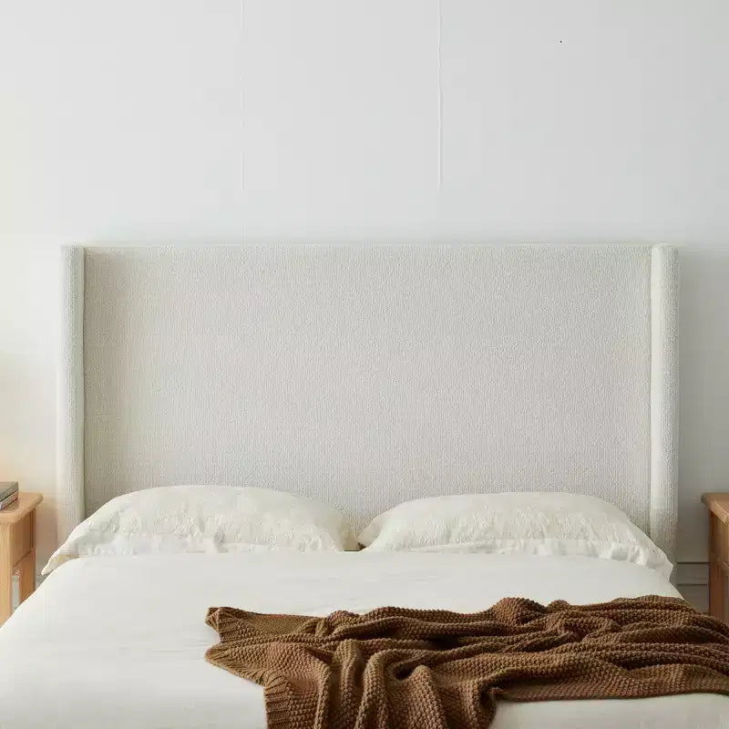 GDFStudio Elegant Upholstered Wingback Bed, Box Spring Request