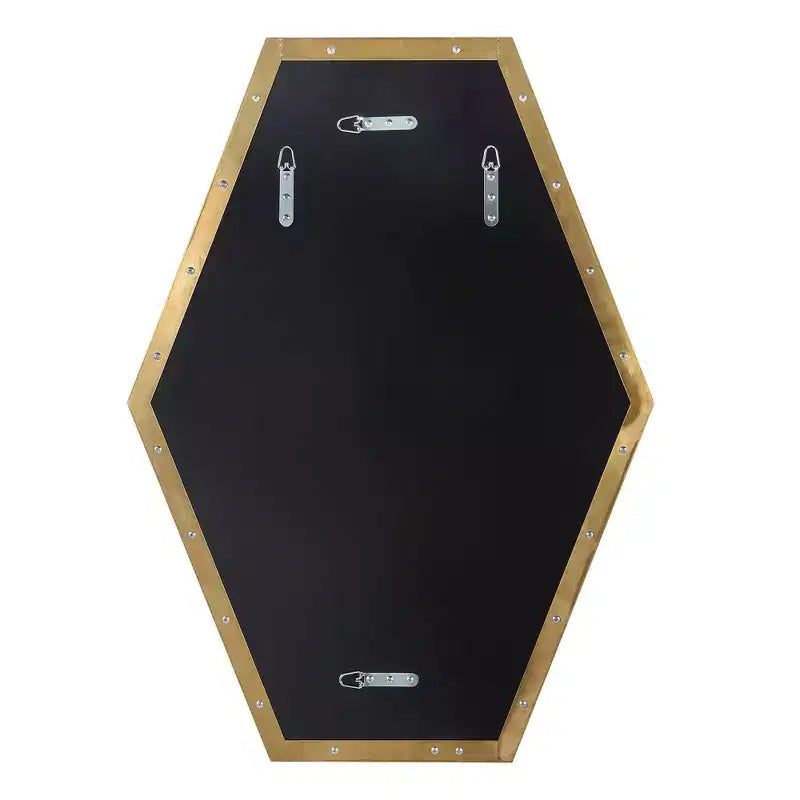 Uttermost Ankara Brushed Brass 25 x 34 Hexagon Wall Mirror