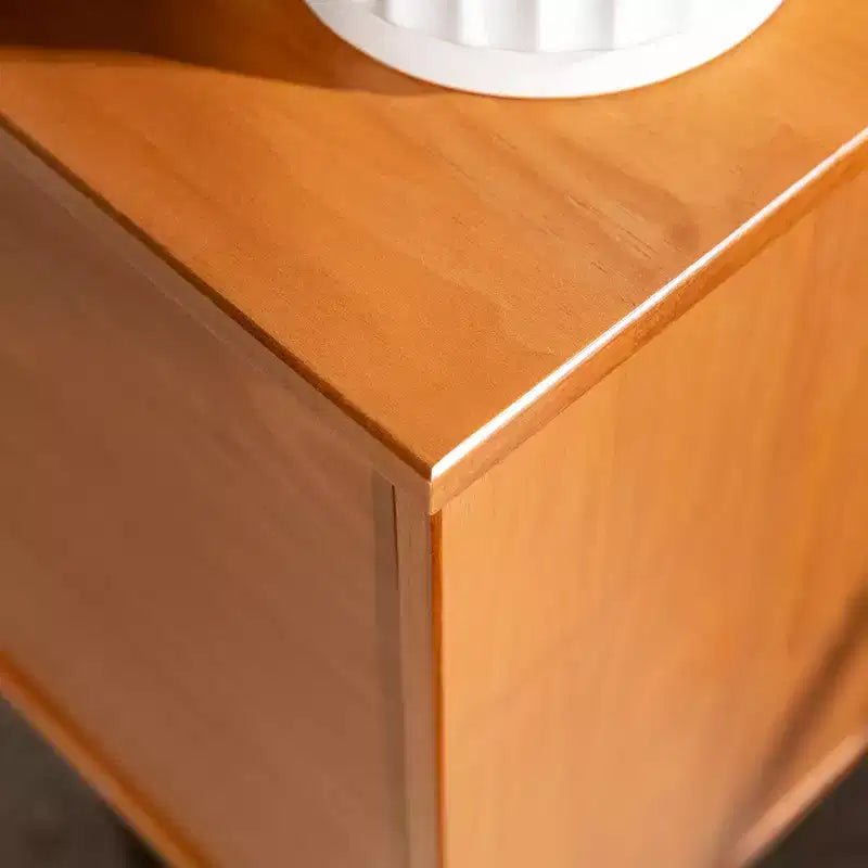 Solid Wood Mid-Century Modern TV Stand for TVs up to 80