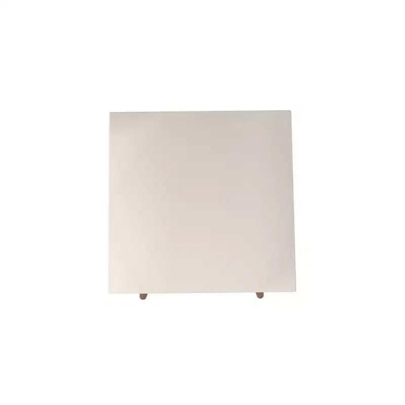 Square Utopia High End Table Off White - Manhattan Comfort: Splayed Legs, Painted MDF, 17.44" x 19.84", 11 lb Capacity