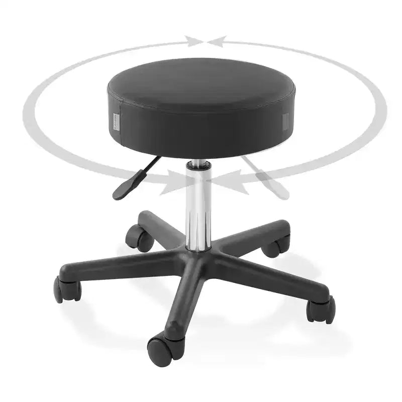 Saloniture Rolling Hydraulic Salon Stool - Adjustable Swivel Chair for Spa or Medical Office