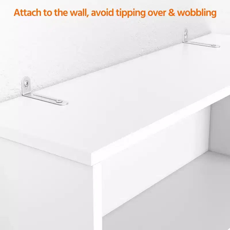 Yaheetech Free Standing Over the Toilet Storage with Doors and Open Shelves